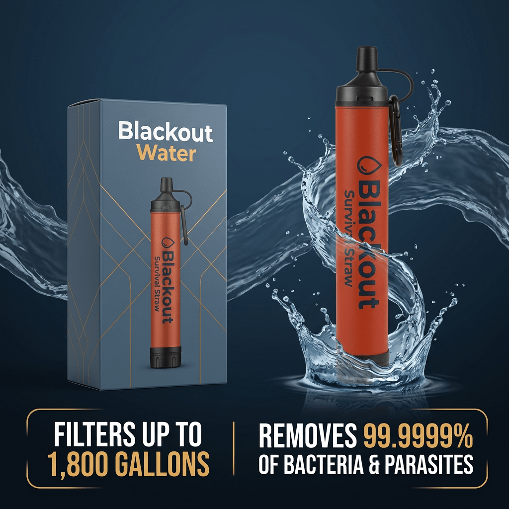 Blackout Water Survival Straw