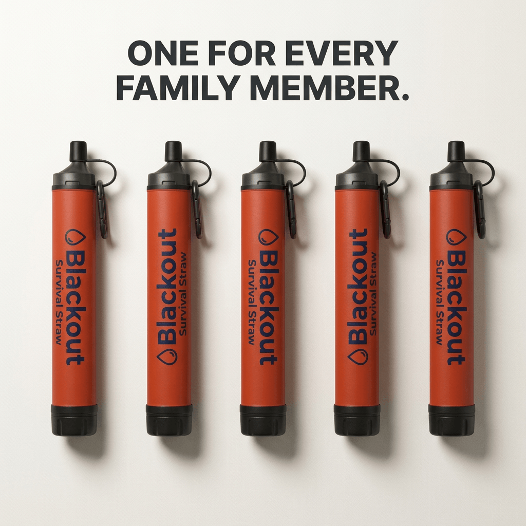 Blackout Water Survival Straw