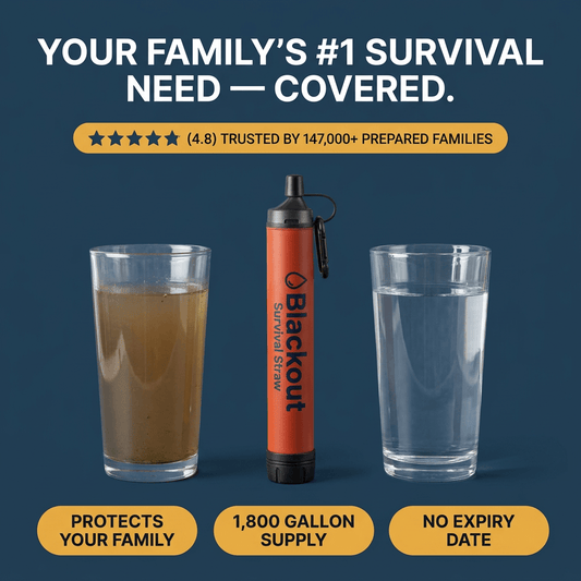 Blackout Water Survival Straw
